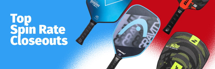 Top Spin Rate Closeouts (including four floating paddles)